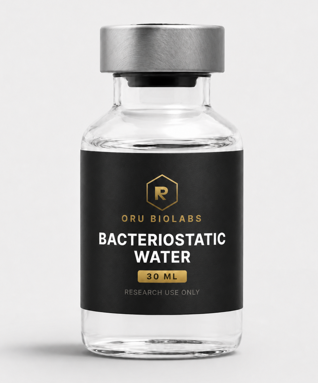 Bacteriostatic Water research vial by ORU BioLabs
