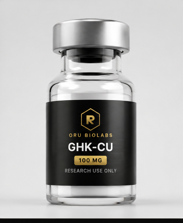GHK-Cu research vial by ORU BioLabs